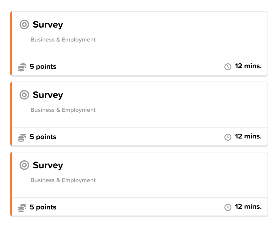 Surveys Activity Wall